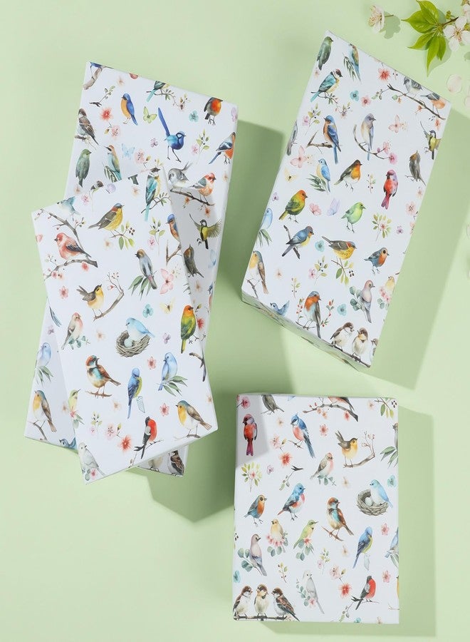 Pineraap Birds Wrapping Paper Roll - Colorful Floral Watercolor Bird Theme Gift Wrap for Birthday, Wedding, Party Decor, 17Inch x16.4Feet - Image 5